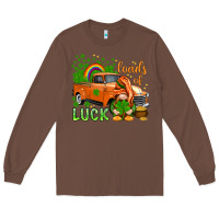 Chestnut St. Patrick's Loads of luck with gnome Long Sleeve Tee - HowdyJamesFarm
