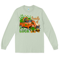 Matcha St. Patrick's Loads of luck with gnome Long Sleeve Tee - HowdyJamesFarm