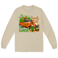 Mushroom St. Patrick's Loads of luck with gnome Long Sleeve Tee - HowdyJamesFarm