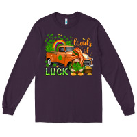 Plum St. Patrick's Loads of luck with gnome Long Sleeve Tee - HowdyJamesFarm