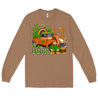 Toasted Coconut St. Patrick's Loads of luck with gnome Long Sleeve Tee - HowdyJamesFarm