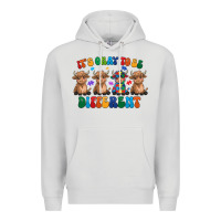 Dove Grey Its Okay To Be Different Premium Hoodie - CowhideDigitalArt