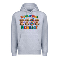 Heather Grey Its Okay To Be Different Premium Hoodie - CowhideDigitalArt