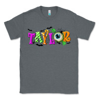 Charcoal Heather Personalized Halloween Classic Tee - NancyCooperArtShop