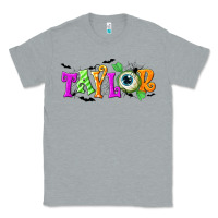 Heather Grey Personalized Halloween Classic Tee - NancyCooperArtShop