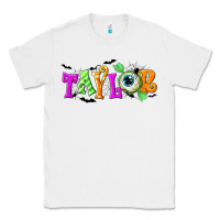 White Personalized Halloween Classic Tee - NancyCooperArtShop