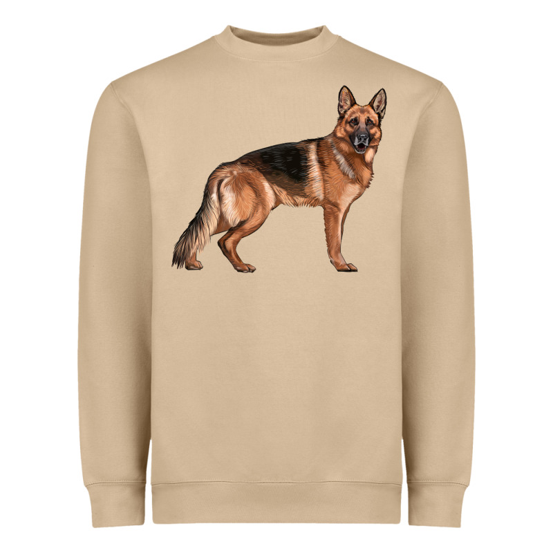 German Shepherd Dog Illustrations Heavyweight Sweatshirt by LillyAllenDesigns | Teevron