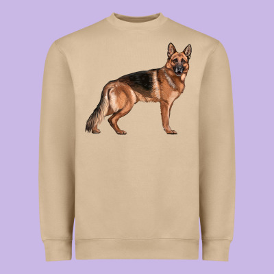 German Shepherd Dog Illustrations Heavyweight Sweatshirt Designed By Lillyallendesigns