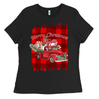 Black Merry Christmas Y'all Truck Ladies Tee - Bettercallsaul