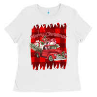 Merry Christmas Y'all Truck Ladies Tee | Teevron