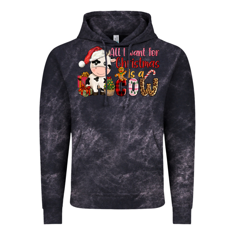 All Want For Christmas Is A Cow Vintage Hoodie by CowGirlArtShop | Teevron