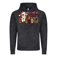 Vintage Black all want for christmas is a cow Vintage Hoodie - CowGirlArtShop
