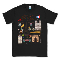 Black paris bonjour eiffel tower paris lover paris traveling vacay Classic Tee - trangStudio