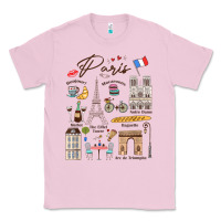 Bubblegum Pink paris bonjour eiffel tower paris lover paris traveling vacay Classic Tee - trangStudio