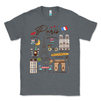 Charcoal Heather paris bonjour eiffel tower paris lover paris traveling vacay Classic Tee - trangStudio