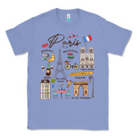 Colony Blue paris bonjour eiffel tower paris lover paris traveling vacay Classic Tee - trangStudio