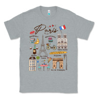 Heather Grey paris bonjour eiffel tower paris lover paris traveling vacay Classic Tee - trangStudio