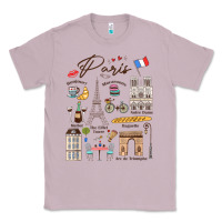 Lilac paris bonjour eiffel tower paris lover paris traveling vacay Classic Tee - trangStudio