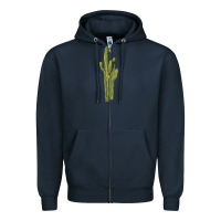 Navy saguaro cactus Zipper Hoodie - LillyAllenDesigns