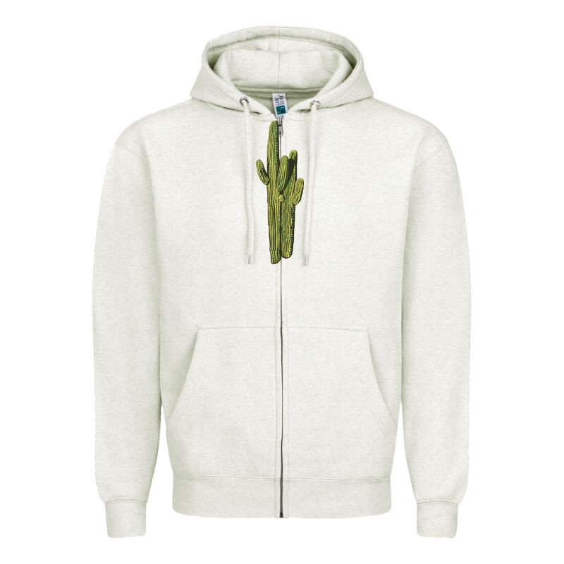 Saguaro Cactus Zipper Hoodie by LillyAllenDesigns | Teevron
