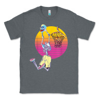 Charcoal Heather basketball player halloween pumpkin skeletons kids boys Classic Tee - trangStudio