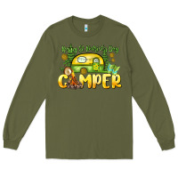 Army Green Happy St. Patrick's Day camper Long Sleeve Tee - HowdyJamesFarm