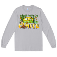 Moon Dust Happy St. Patrick's Day camper Long Sleeve Tee - HowdyJamesFarm