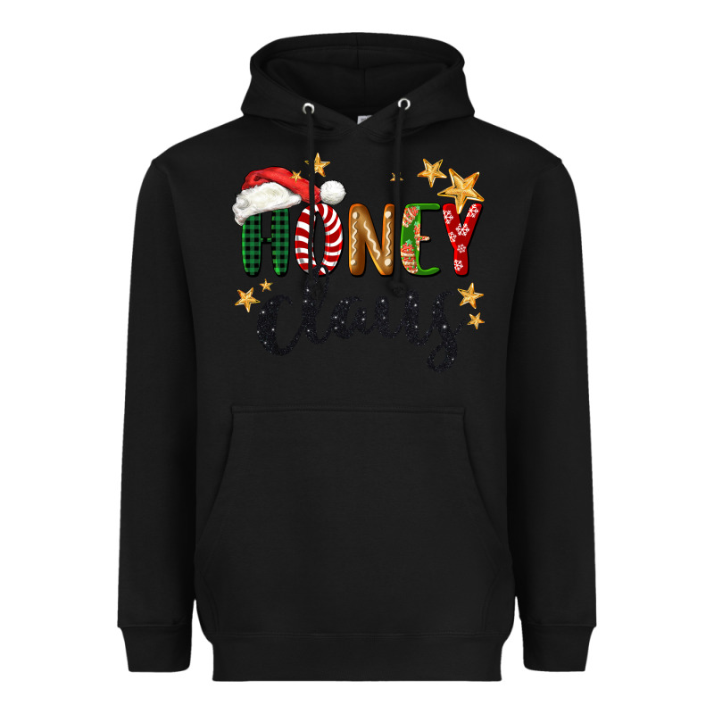 Honey Claus Christmas Heavyweight Hoodie by BarkalooDesign | Teevron
