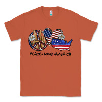 Copper peace love america Classic Tee - SublimationCraftShop