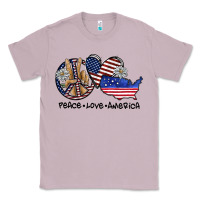 Lilac peace love america Classic Tee - SublimationCraftShop