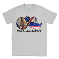 Moon Dust peace love america Classic Tee - SublimationCraftShop