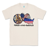 Natural peace love america Classic Tee - SublimationCraftShop