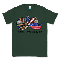 Sports Green peace love america Classic Tee - SublimationCraftShop