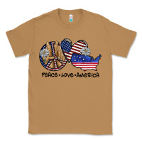 Toasted Coconut peace love america Classic Tee - SublimationCraftShop