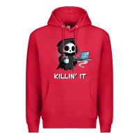 Cardinal killin' it shirt funny grim reaper halloween sarcasm Premium Hoodie - trangStudio