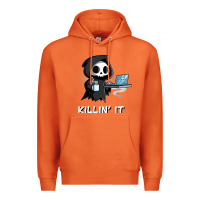 Carrot killin' it shirt funny grim reaper halloween sarcasm Premium Hoodie - trangStudio