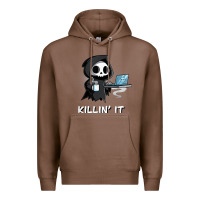 Chestnut killin' it shirt funny grim reaper halloween sarcasm Premium Hoodie - trangStudio