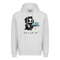 Dove Grey killin' it shirt funny grim reaper halloween sarcasm Premium Hoodie - trangStudio