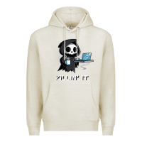 Oatmeal Heather killin' it shirt funny grim reaper halloween sarcasm Premium Hoodie - trangStudio