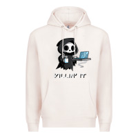 Pale Pink killin' it shirt funny grim reaper halloween sarcasm Premium Hoodie - trangStudio