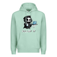 Seafoam killin' it shirt funny grim reaper halloween sarcasm Premium Hoodie - trangStudio