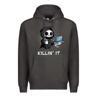 Smoke killin' it shirt funny grim reaper halloween sarcasm Premium Hoodie - trangStudio