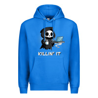 True Royal killin' it shirt funny grim reaper halloween sarcasm Premium Hoodie - trangStudio