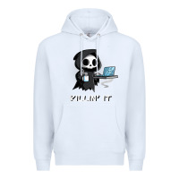 White killin' it shirt funny grim reaper halloween sarcasm Premium Hoodie - trangStudio