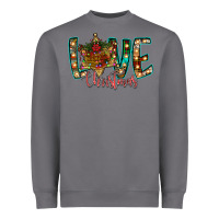 Storm Love Snowman Heavyweight Sweatshirt - CowhideDigitalArt
