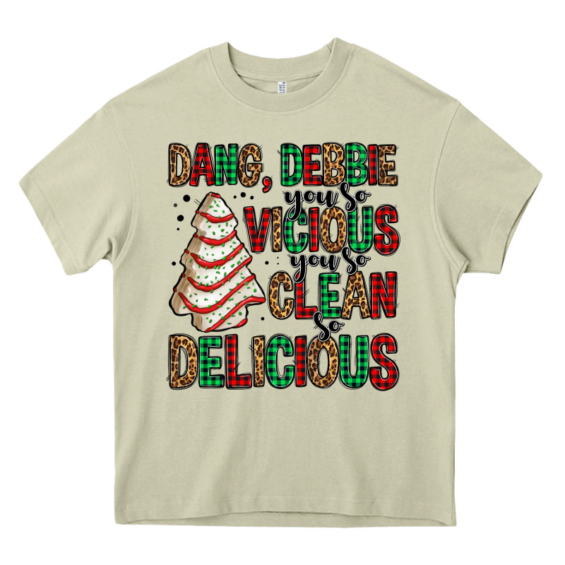 Dang Debbie Christmas Tree Cake Heavy Core Tee by Jasminsmagicworld | Teevron