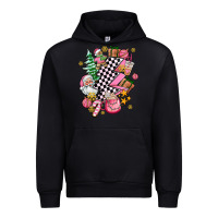 Black pink christmas lightning bolt Urban Hoodie - AdoDesignShop