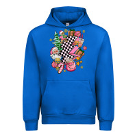 Cobalt pink christmas lightning bolt Urban Hoodie - AdoDesignShop
