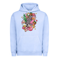 Pigment Grape Ice pink christmas lightning bolt Urban Hoodie - AdoDesignShop