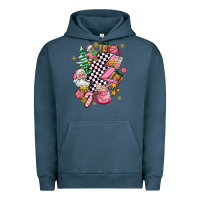 Pigment Midnight Navy pink christmas lightning bolt Urban Hoodie - AdoDesignShop